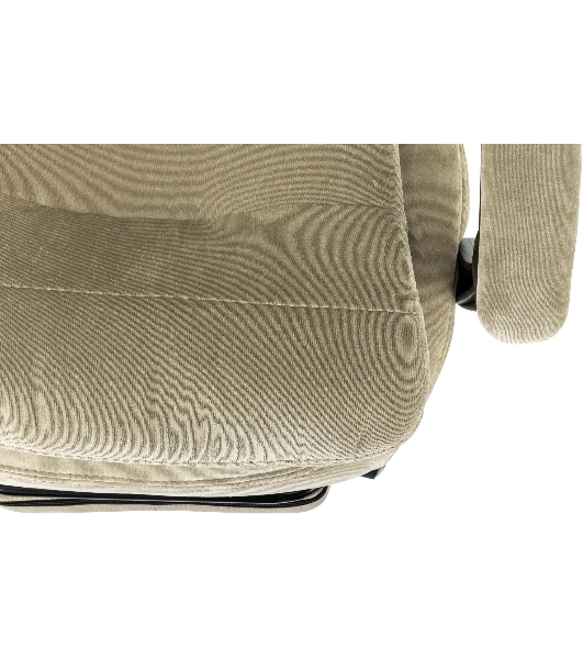 Кресло руководителя Бюрократ T-9950MSG-F Fabric песочный Light-21, крестов. пластик, подст. для ног