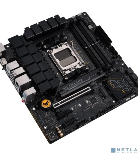 Материнская плата ASUS TUF GAMING B650M-E, AM5, AMD B650, 4xDDR5, 4xSATA, 2xM.2, 1xPCIe 4.0 x16, 2xPCIe x1, 2xDP, 1xHDMI, 1x 2.5Gb LAN, 1xUSB-A 3.2 Gen 2, 2xUSB-A 3.2 Gen 1, 4xUSB 2.0, 1xUSB-C 3.2 Gen 2, 3x3.5 мм, 7.1, mATX