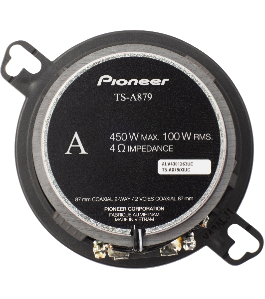 Колонки автомобильные Pioneer TS-A879 (без решетки) 450Вт 85дБ 4Ом 7.6см (3дюйм) (ком.:2кол.) твитер двухполосные