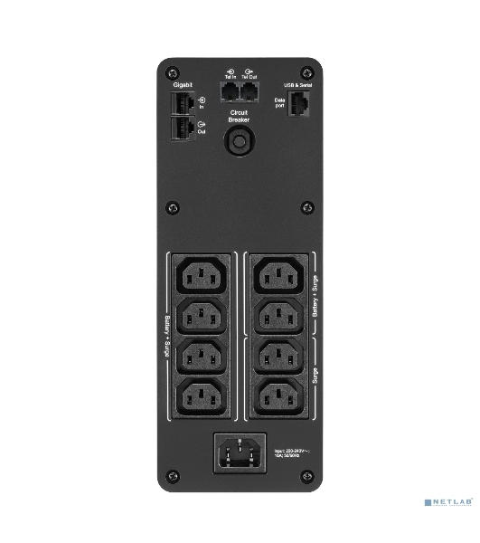 Источик бесперебойного питания APC  Back-UPS Pro BR 1200VA/720W, Sinewave,8xC13 Outlets(2 Surge & 6 batt.), AVR, LCD, Data/DSL protect, USB