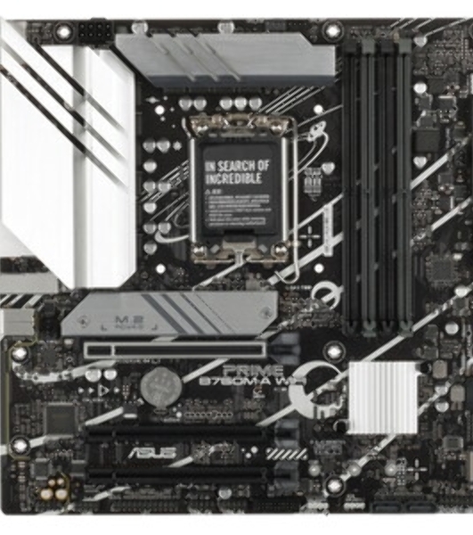 Материнская плата ASUS PRIME B760M-A WIFI, LGA 1700, Intel B760, 4xDDR5, 4xSATA, 2xM.2, 1xPCIe 4.0 x16, 1xPCIe 4.0 x4, 1xPCIe 4.0 x1, 2xHDMI, 1xDP, 1x 2.5Gb LAN, 2xUSB-A 3.2 Gen 2, 4xUSB-A 2.0, 3x3.5 мм, 7.1, mATX