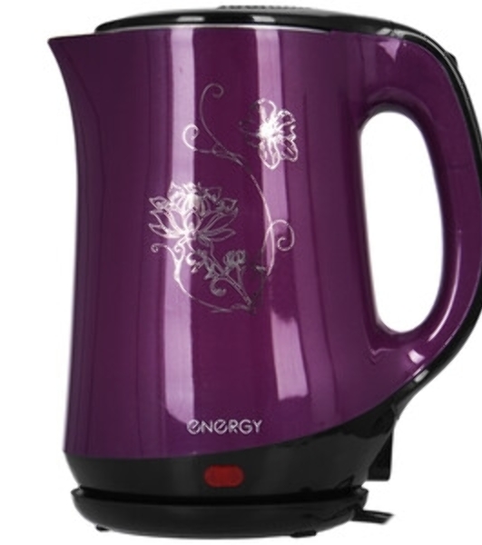 Чайник Energy E-265 1.8 л,двойной корпус,фиолетовый,1500 Вт, (164127)
