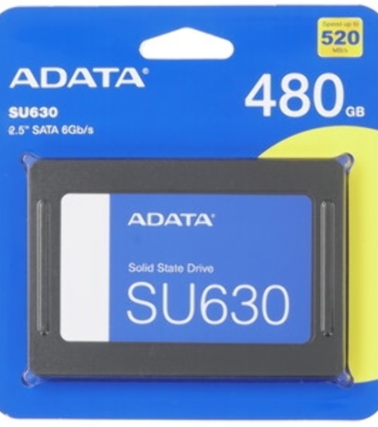 Накопитель SSD ADATA SU630, 480Gb, SATA III, 2.5', R/W 520/450