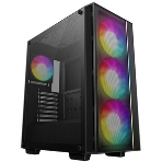 Компьютерный корпус Deepcool MATREXX 55 V4 без БП, боковое окно (закаленное стекло), 3xARGb LED 140мм вентилятора спереди, 1xARGb LED 120мм вентилятор сзади, черный, ATX, фото14