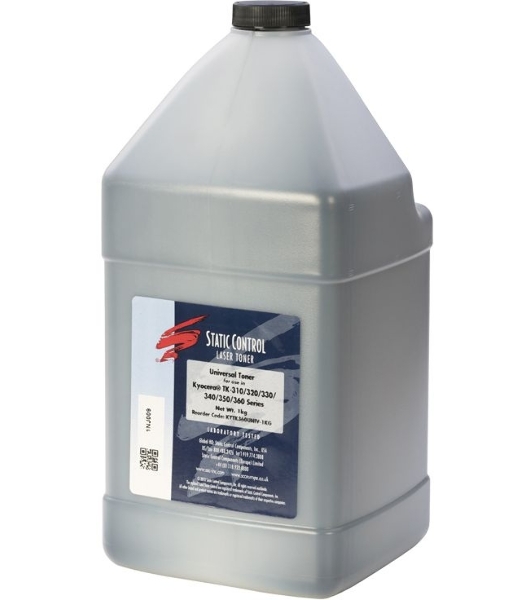 Тонер Static Control KYTKUNIV-1KG черный флакон 1000гр. для принтера Kyocera TK-120/130/140/160/170/1130/1140/3100/3110/3120/3130/4105/435