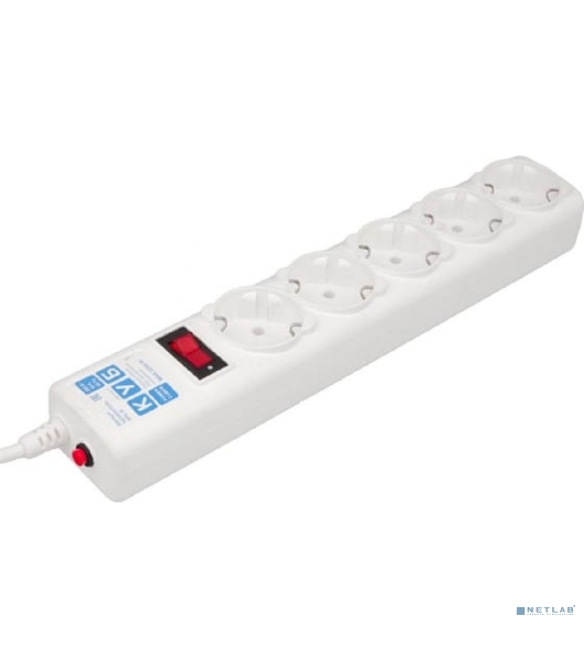 Сетевой фильтр Powercube SPG-B-10-WHITE 3 м, 5 розеток, белый, коробка