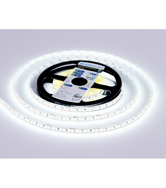 Светодиодная лента Ambrella light GS3203 2835 180Led/ 14.4W m/ 24V IP20 6500K/ 5000*8*1.2mm (2 конт.)