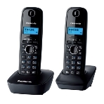 Телефон беспроводной (DECT) Panasonic KX-TG1612RUH (серый) Доп трубка в комплекте,АОН, Caller ID,12 мелодий звонка,поиск трубки, фото 1