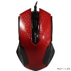 Мышь проводная Qumo Office M14 красный, 1000 dpi, USB, кнопки - 3, фото3