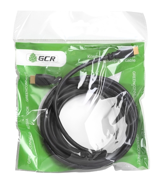 Кабель GCR Premium 1.8m HDMI 2.0, HDR, Ultra HD 4K60 Hz/5K30Hz, 3D, Ethernet 18.0 Гбит/с, OD8.0 мм, 28/26 AWG, черный