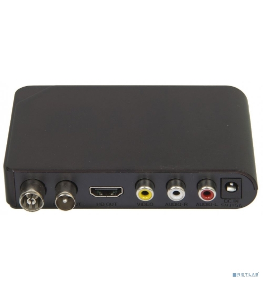 Приставка для цифрового ТВ Hyundai H-DVB200 черный, DVB-T2, DVB-T, DVB-C, HDMI, USB 2.0