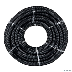 Труба гофрированная ПНД EKF tpnd-32n Plast с зондом d 32 мм черная EKF PROxima бухта 50 м, фото3