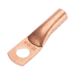Наконечник медный Rexant ТМ 35-10-9 (35 мм² - Ø10 мм) (в упак. 5 шт.)