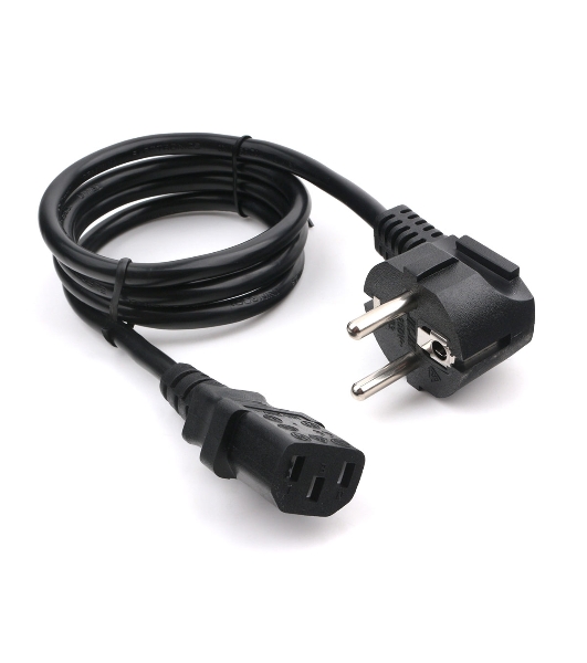 Кабель питания Cablexpert PC-186-1-1M, 1м, Schuko- C13, 3x1кв.мм, черный, с заземлением, пакет