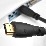 Кабель GCR Premium 1.8m HDMI 2.0, HDR, Ultra HD 4K60 Hz/5K30Hz, 3D, Ethernet 18.0 Гбит/с, OD8.0 мм, 28/26 AWG, черный, фото3