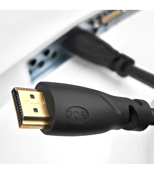Кабель GCR Premium 1.8m HDMI 2.0, HDR, Ultra HD 4K60 Hz/5K30Hz, 3D, Ethernet 18.0 Гбит/с, OD8.0 мм, 28/26 AWG, черный