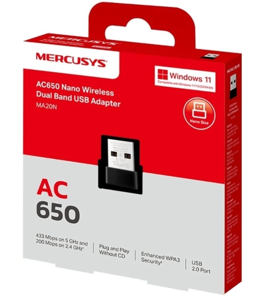 Адаптер Wi-Fi/AC650 Nano Wi-Fi USB Adapter