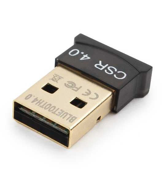 Адаптер Bluetooth Gembird, BTD-MINI5, ультратонкий корпус, v.4.0, 50 метров, до 24 Мбит/сек, USB