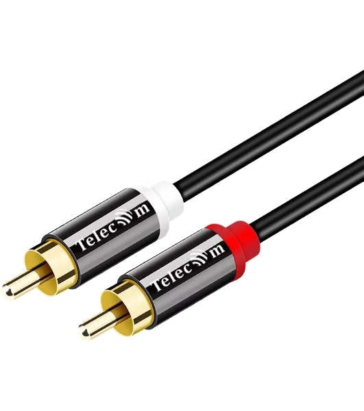 Кабель соединит 2xRCA (M) - 2xRCA (M),1.5m, TelecomPRO TAV7158M-1.5M