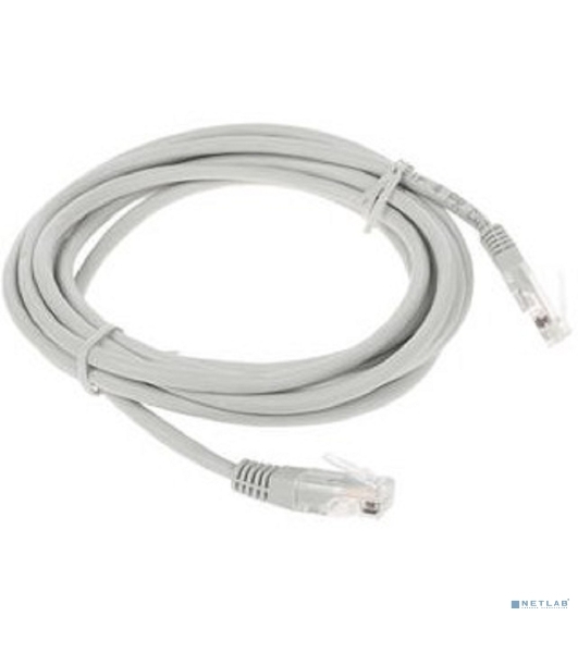 Патч-корд медный UTP Cablexpert PP10-3M cat.5e, 3м, литой, многожильный, серый