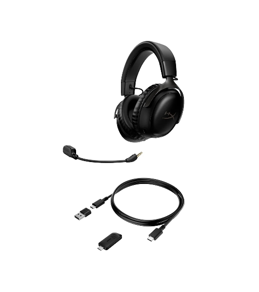 Гарнитура HyperX Cloud III чёрный, беспроводная, радиоканал