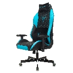 Кресло Knight Neon черный/голубой, экокожа, 120 кг, механизм качания, фото28