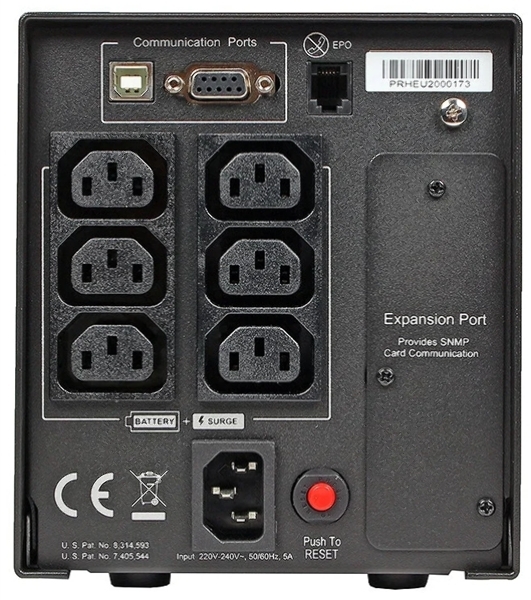 Источник бесперебойного питания CyberPower PR750ELCD 750 ВА/675 Вт/USB/RJ-11/RJ-45/6 x IEC 320 C13 (компьютерная)