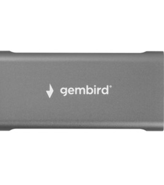 Док-станция Gembird UHB-D4, USB Type-C PD87W, USB, Jack 3.5, SD/TF, HDMI, RJ45, VGA, USB