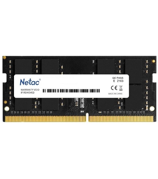Оперативная память NETAC Basic, DDR4, 8GB (1x8GB), 3200MHz, CL22, SO-DIMM