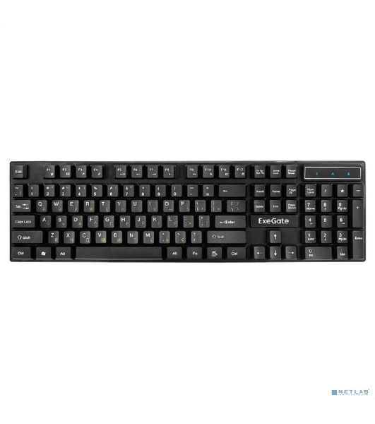 Комплект клавиатура+мышь ExeGate Professional Standard Combo MK110 проводной, USB, 1000 DPI, чёрный