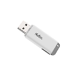 Флешка USB Netac U185 (NT03U185N-032G-20WH), 32Gb, USB 2.0, R/W 25/10, белый/серый, фото 1