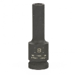 Головка ударная удлиненная шестигранная Stels 8 мм, 1/2', CrMo, фото3