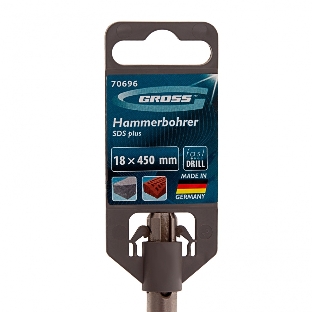 Бур по бетону Gross PRO, 18 х 450 мм, SDS PLUS