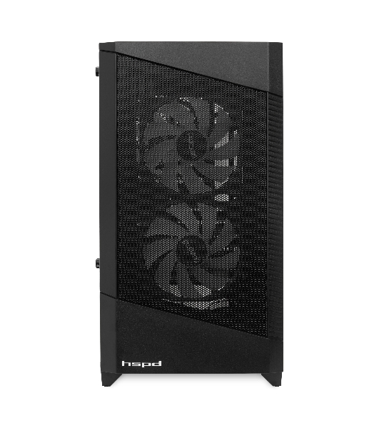 Компьютерный корпус HSPD M330, Mesh Mini-tower, черный, TG, 0.6 SPCC, 3x120mm ARGB mATX, mITX 175/330/160mm 2x2.5', 2x3.5', 4xPCI 1xUSB-A 3.0, 2xUSB-A1.0 365x216x405mm
