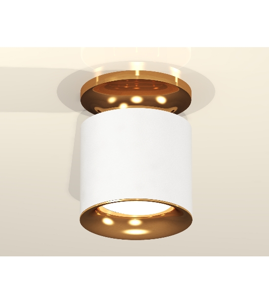 Светильник Ambrella Light XS7401122 SWH/PYG белый песок/золото желтое полированное MR16 GU5.3 (N7929, C7401, N7014)