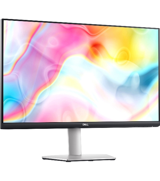 Монитор 27' Dell S2722QC IPS 3840x2160, 60 Гц, 4 мс, 16:9, 350 кд/м², 2xHDMI 2.0, 1xUSB-C, 2xUSB, динамики, серебристый