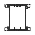 Задняя планка ExeGate BKT-0126, под радиатор/процессорный кулер для LGA 3647, Square (back plate BKT-0126), фото2