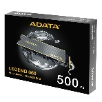 Накопитель SSD ADATA LEGEND 860, 500Gb, PCIe 4.0 x4, M.2 2280, NVMe, R/W 5000/3000, с радиатором, фото10