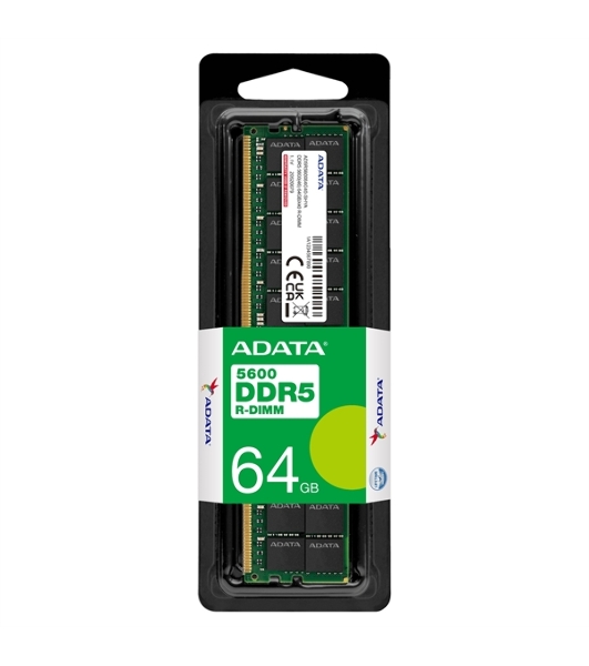 Оперативная память ADATA AD5R560064G40-SHYA, DDR5, 64Gb (1x64 Gb), 5600 MHz, CL46, RDIMM