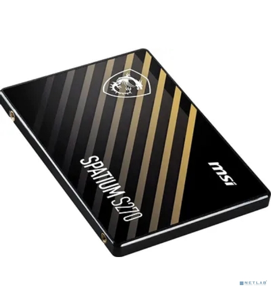 Накопитель SSD MSI SPATIUM S270, 960Gb, 2.5', SATA III, R/W 500/450