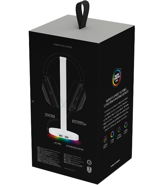 Подставка для наушников Razer Base Station Chroma V2 - Mercury Razer Base Station V2 Chroma - Mercury