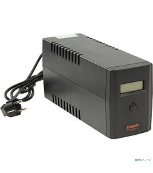 Источник бесперебойного питания ExeGate Power Smart ULB-800 LCD 800VA, черный, 2 евророзетки, USB