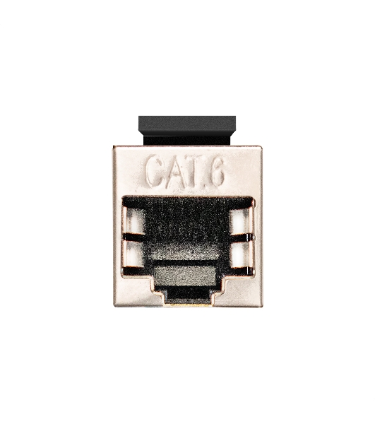 Модуль проходной ExeGate CP45-KJ-SH-C5e (RJ45-RJ45 формата Keystone Jack, Кат.5e, экранированный)