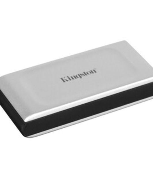 Внешний SSD Kingston XS2000, 2TB, USB 3.2 Gen 2x2 Type-C, R/W 2000/2000, серебристый