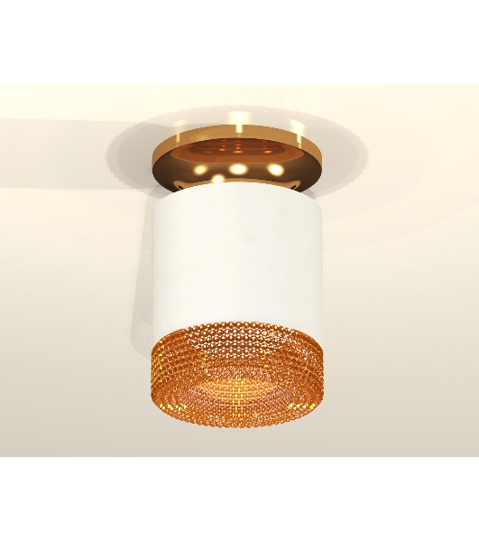 Светильник Ambrella Light XS7401123 SWH/PYG/CF белый песок/золото желтое полированное/кофе MR16 GU5.3 (N7929, C7401, N7195)