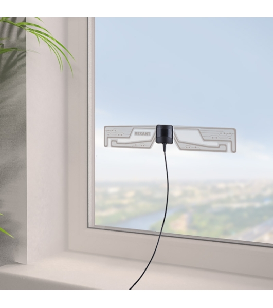 Антенна Rexant комнатная 'Активная' с USB питанием, для цифрового телевидения DVB-T2, Ag-707