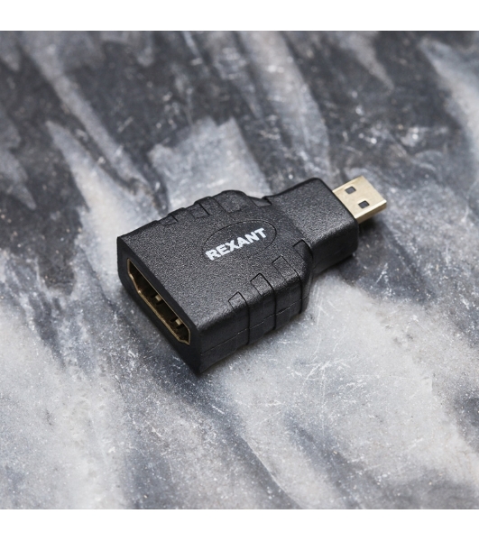 Переходник Rexant гн.HDMI - шт.Micro HDMI GOLD