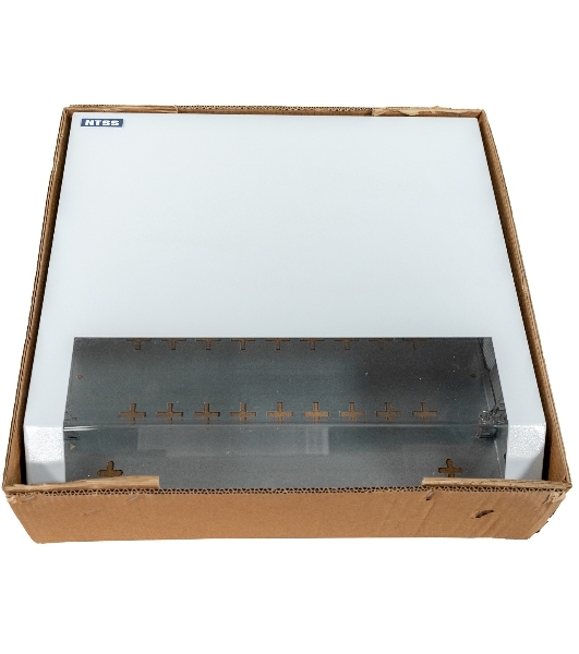 Шкаф коммутационный NTSS (NTSS-SOHO5U) настенный 5U 520x140 мм пер. дв. стекл несъемн. бок. пан. 80 кг белый IP20