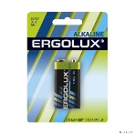 Элемент питания алкалиновый Ergolux 'крона' 6LR61 BL-1 6LR61 BL-1 9В Alkaline (блист.1шт), фото3