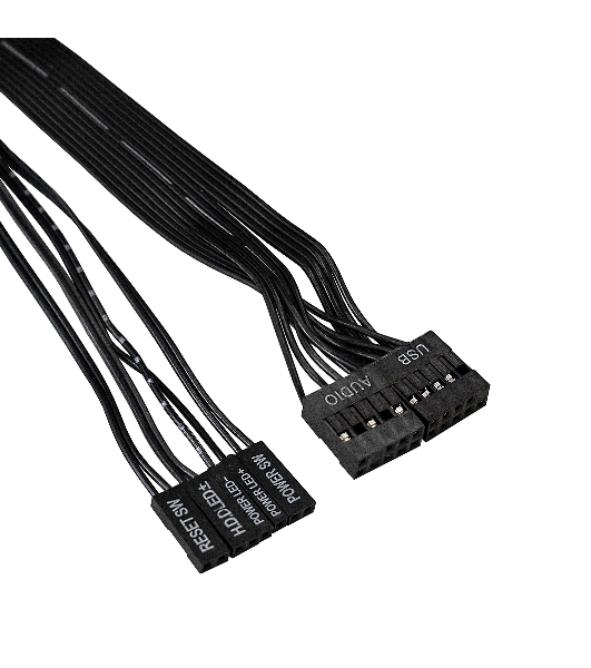 Компьютерный корпус Miditower ExeGate CP-601 Black, ATX, (CP450W, 80мм), 2хUSB, Audio